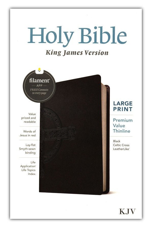 KJV Large Print Premium Value Thinline Bible, Filament Enabled Edition